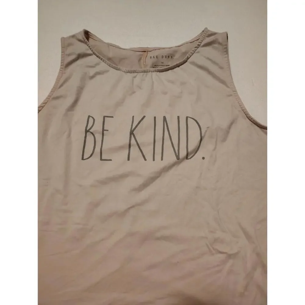 Rae Dunn tank be kind size 1x - Picture 2 of 3